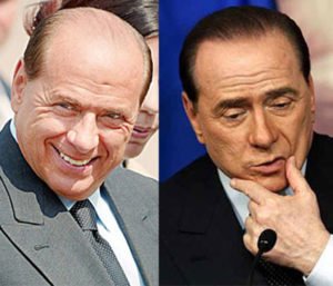 El antes y el después del implante capilar de Silvio Berlusconi