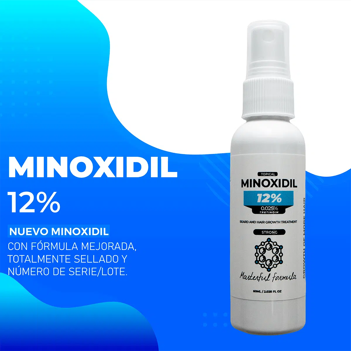 Minoxidil con ácido azelaico para el crecimiento de cabello